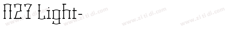N27 Light字体转换 N27 Light字体转换